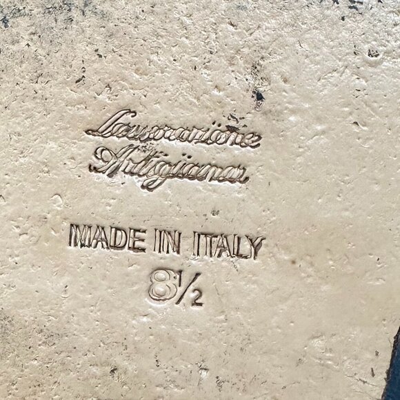 Sophia Milano Leather T-Strap Sandals Made in Italy Size 8 1/2 - Picture 4 of 7